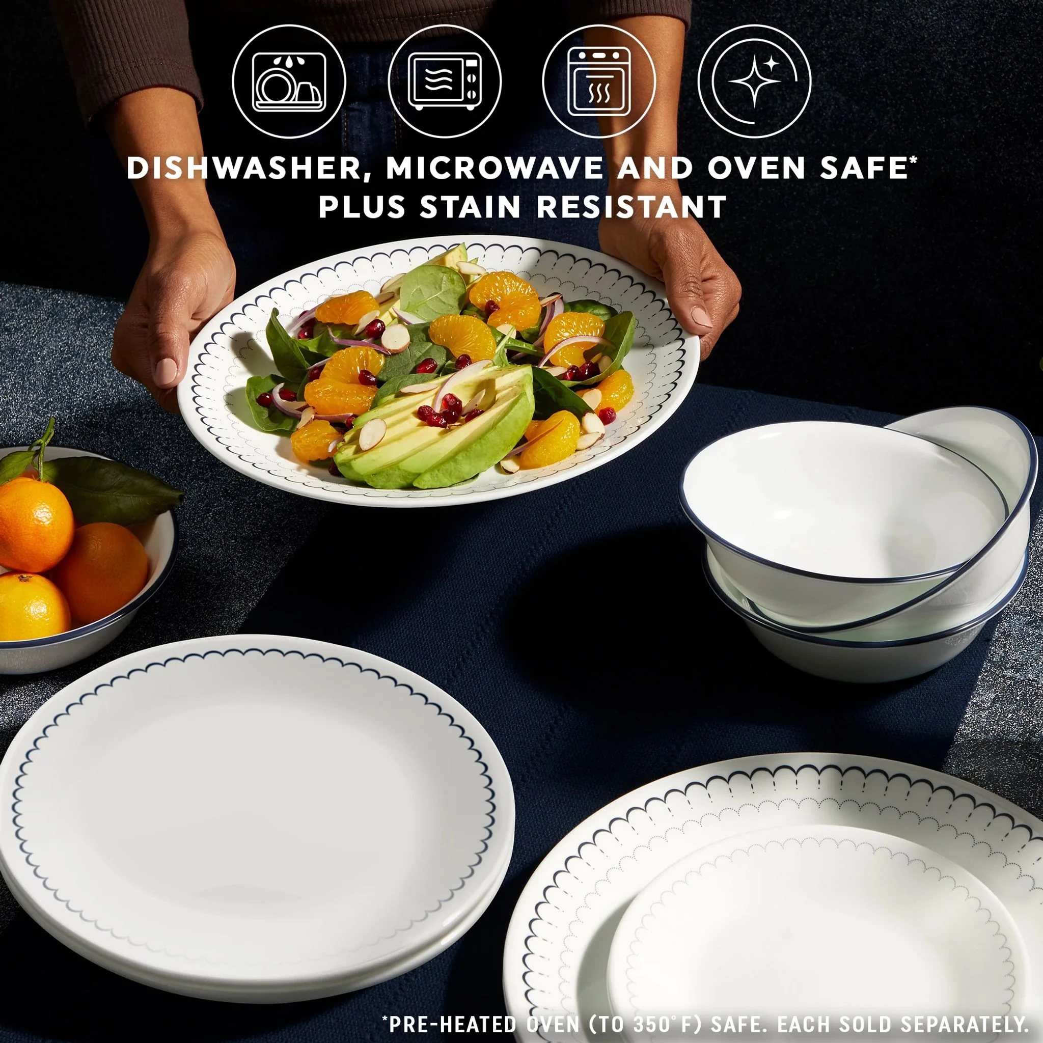 Corelle® Caspian Lace 8.5" Salad Plate - Image 5