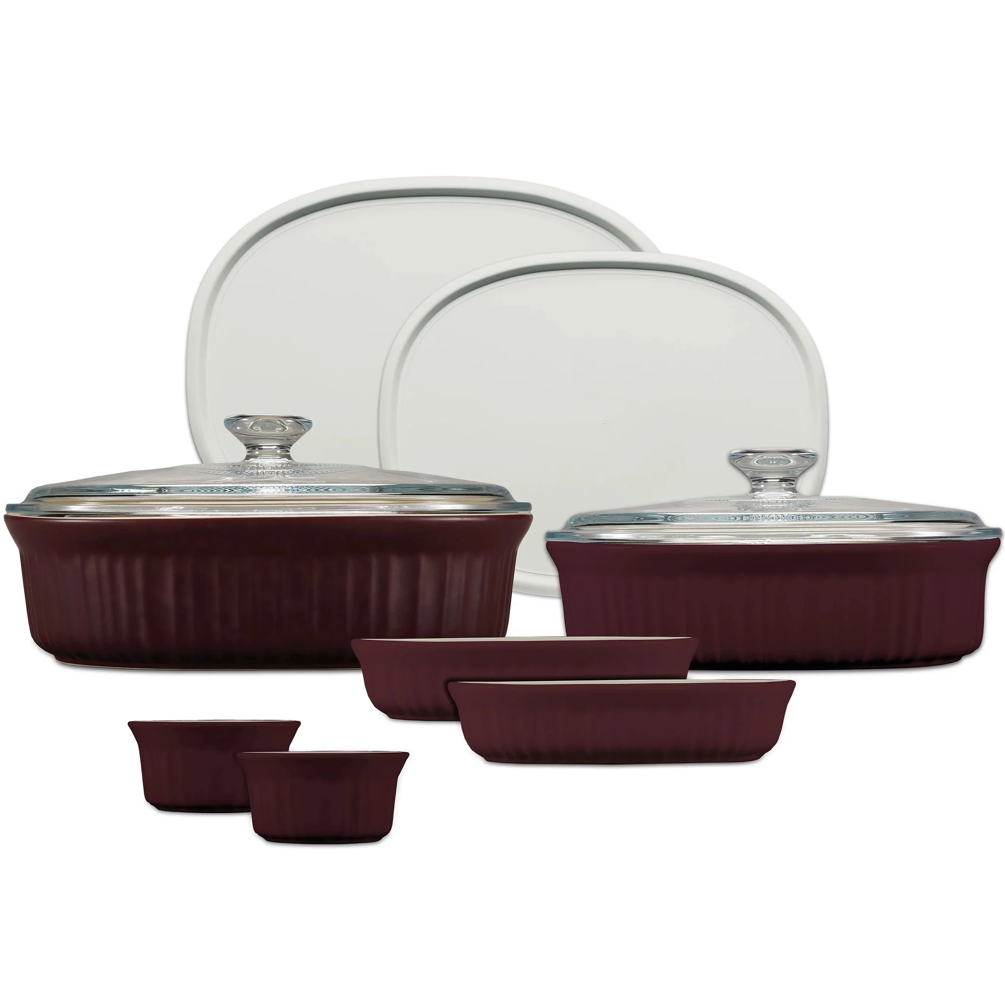 CorningWare® French Colors 10-piece Bakeware Set, Cabernet Glass