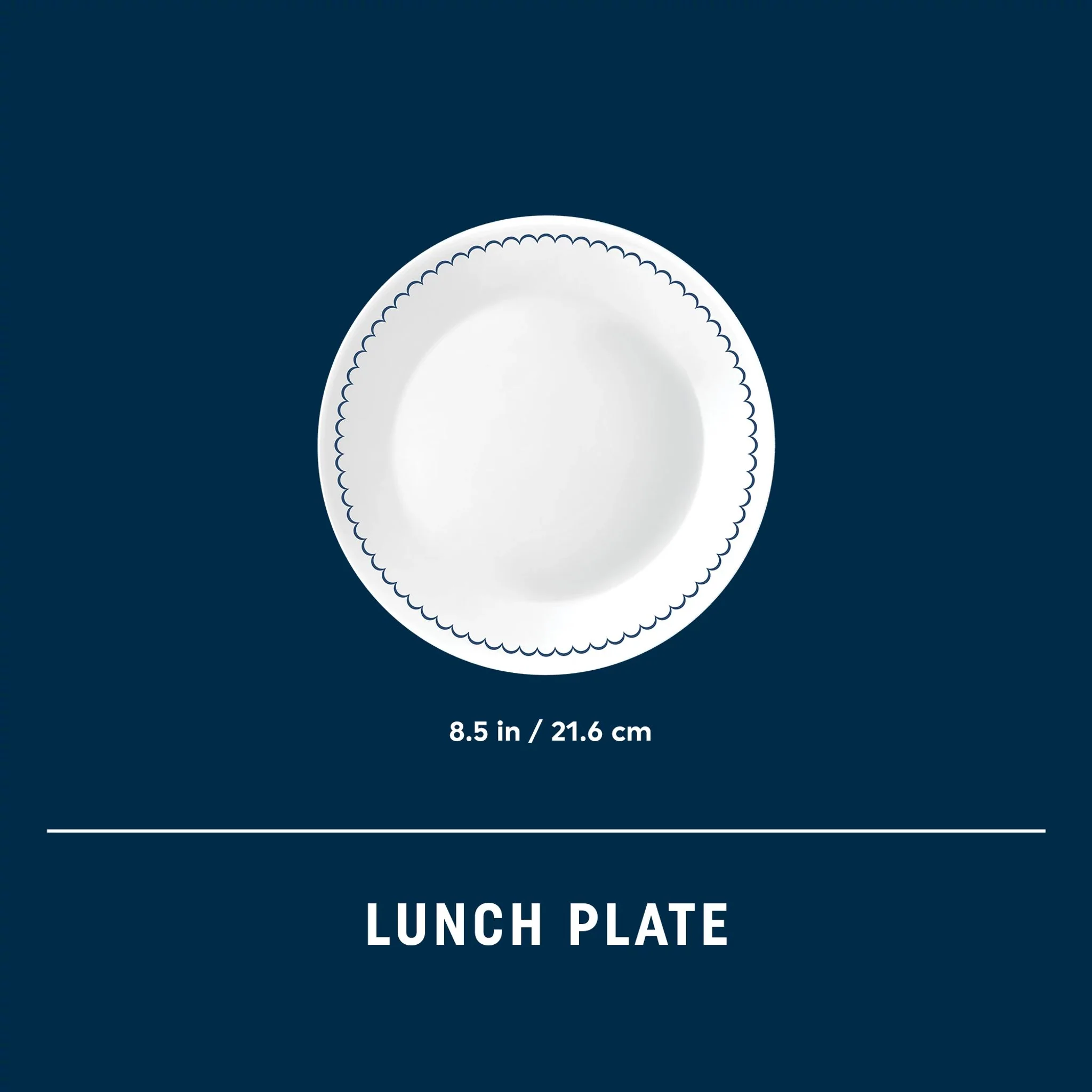 Corelle® Caspian Lace 8.5" Salad Plate - Image 3