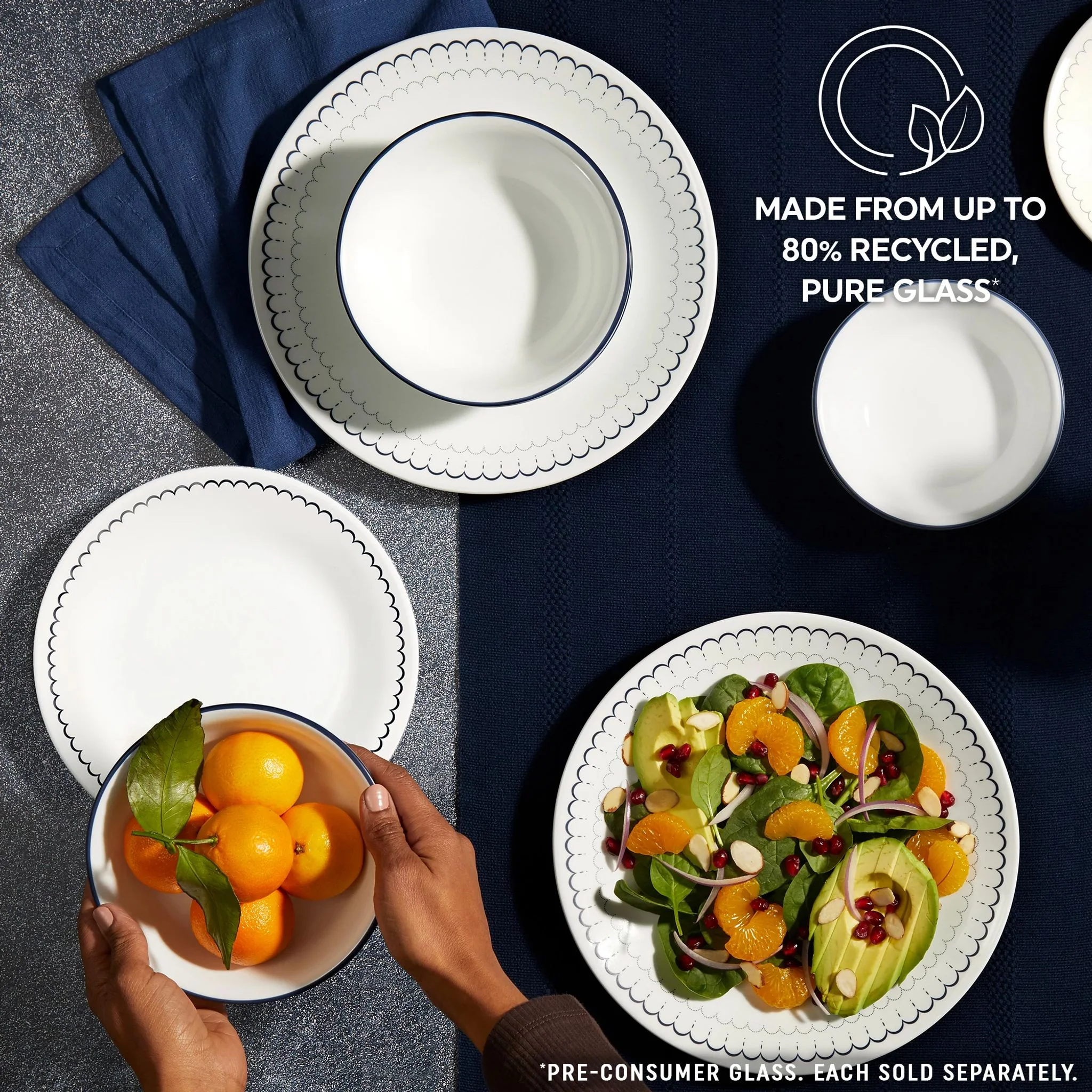 Corelle® Caspian Lace 8.5" Salad Plate - Image 6