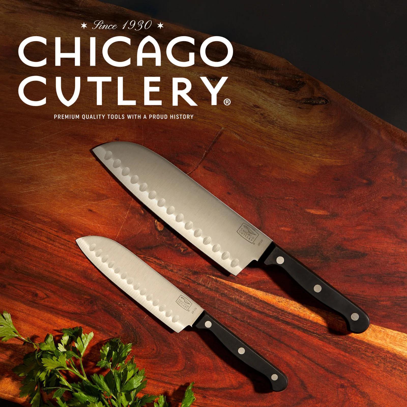 Chicago Cutlery® EssentialsTM 2-piece Santoku / Partoku Knife Set - Image 2