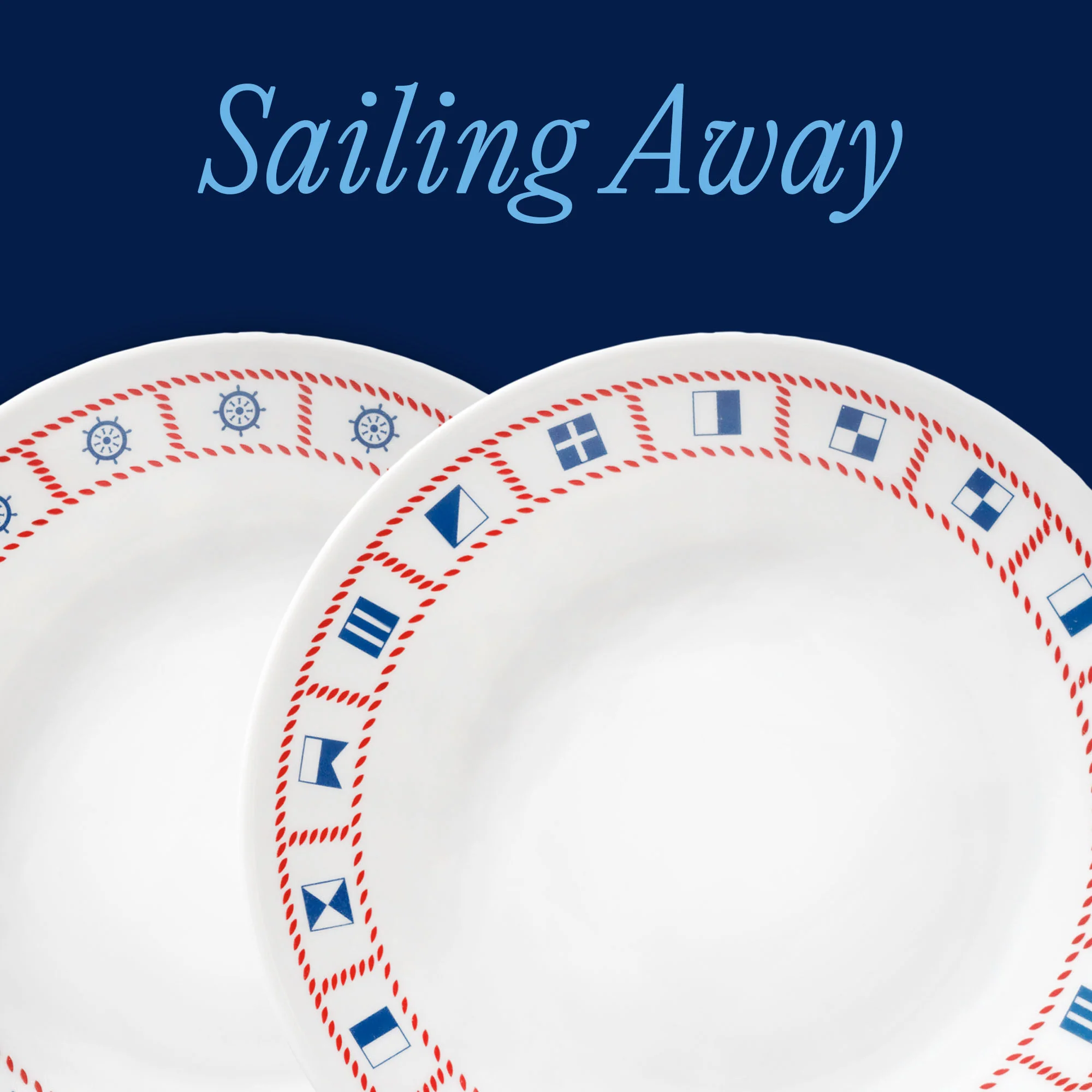 Corelle® Sailing Away 6.75" Appetizer Plate, 8-pack - Image 2