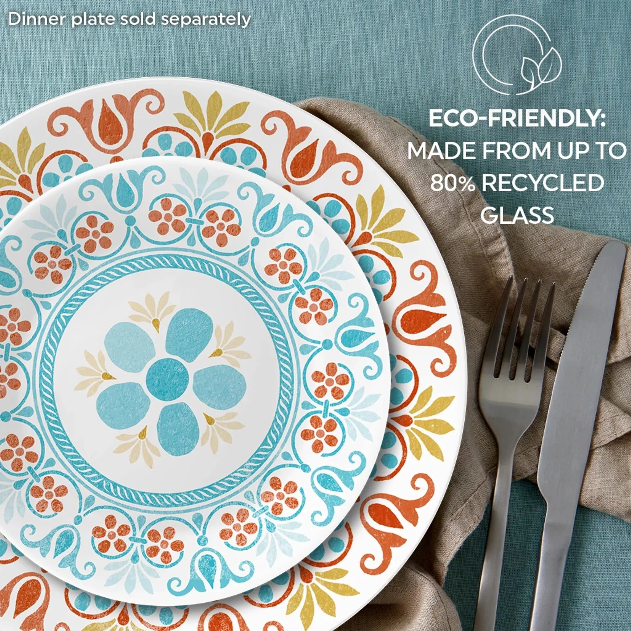 Corelle® Global Collection Terracotta Dreams 6.75" Appetizer Plate - Image 5