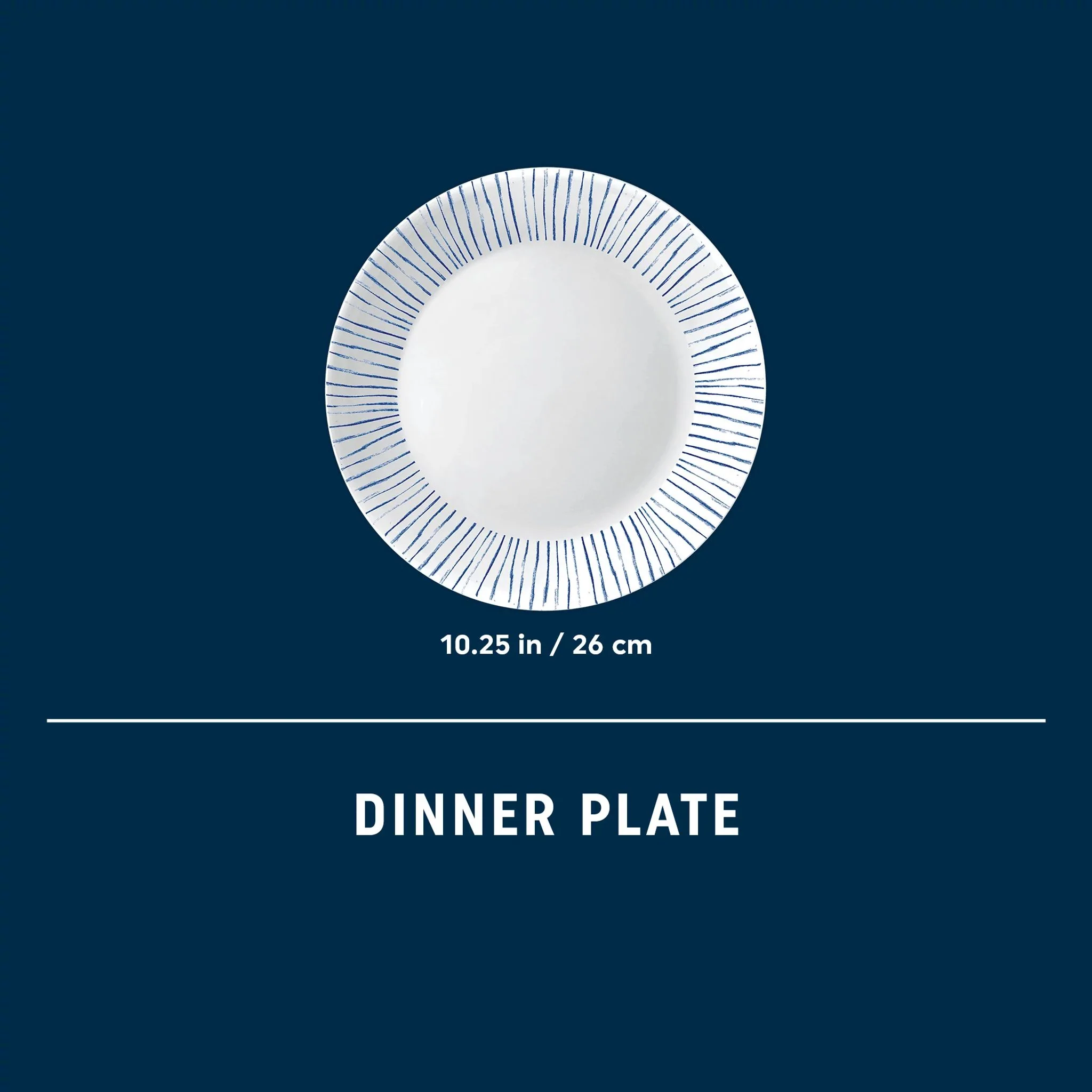 Corelle® Botanical Stripes 10.25" Dinner Plate - Image 3