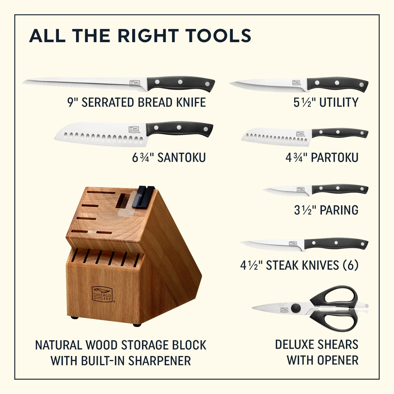 Chicago Cutlery® Ellsworth 13-piece Block Set Knife - Image 6
